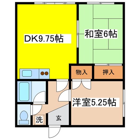 シルバーハイツの物件間取画像